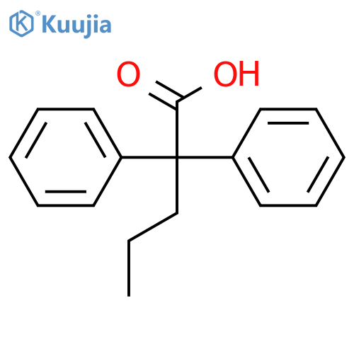 2,2-Diphenylpentanoic Acid structure