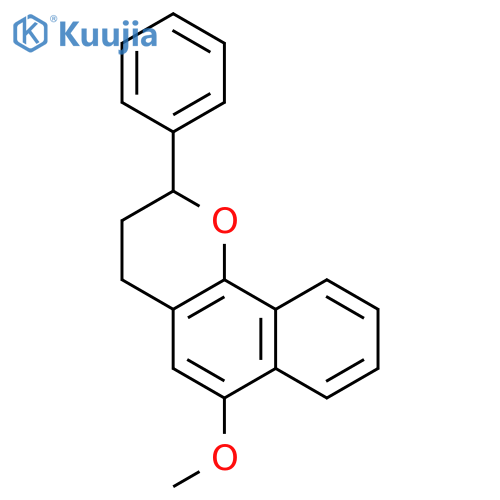 2H-Naphtho[1,2-b]pyran, 3,4-dihydro-6-methoxy-2-phenyl- structure