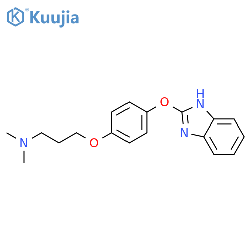 1-Propanamine, 3-[4-(1H-benzimidazol-2-yloxy)phenoxy]-N,N-dimethyl- structure