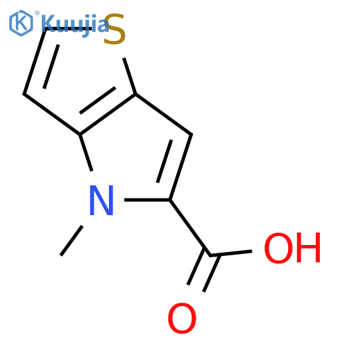 4-methyl-4H-thieno[3,2-b]pyrrole-5-carboxylic acid structure