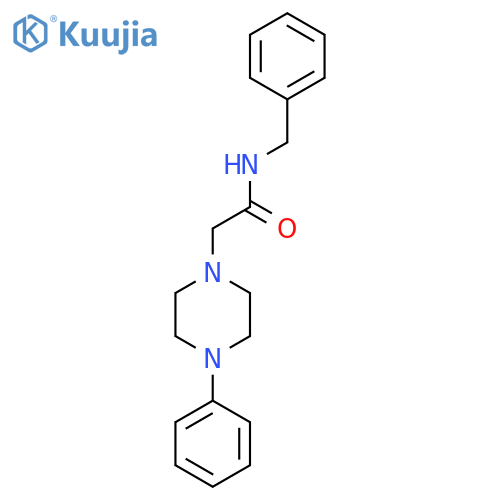 N-Benzyl-2-(4-phenylpiperazin-1-yl)acetamide structure