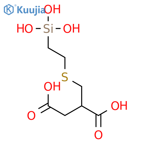 BUTANEDIOIC ACID, [[[2-(TRIHYDROXYSILYL)ETHYL]THIO]METHYL]- structure