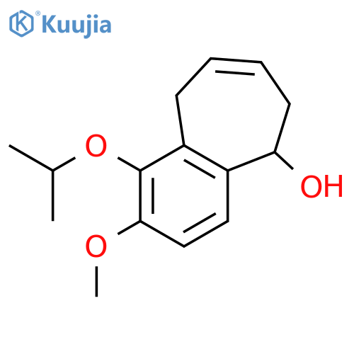 5H-Benzocyclohepten-5-ol, 6,9-dihydro-2-methoxy-1-(1-methylethoxy)- structure