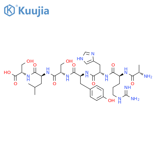 L-Serine, L-alanyl-L-arginyl-L-histidyl-L-tyrosyl-L-seryl-L-leucyl- structure