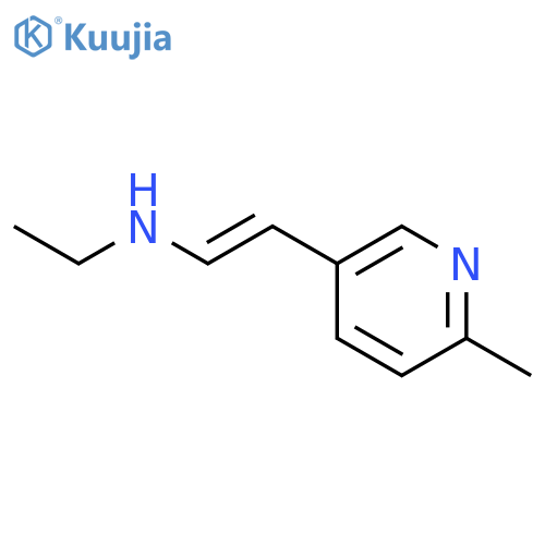 Ethenamine,N-ethyl-2-(6-methyl-3-pyridinyl)-, (E)- (9CI) structure