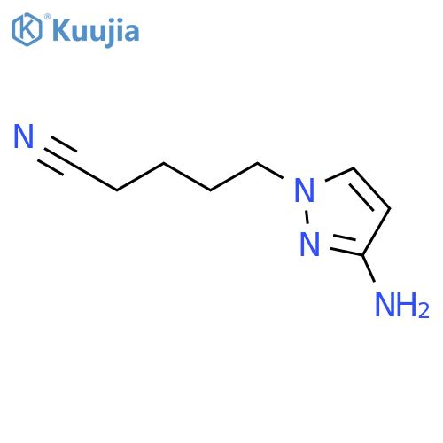5-(3-amino-1H-pyrazol-1-yl)pentanenitrile structure