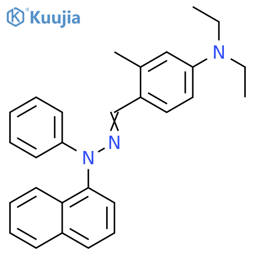 Benzaldehyde, 4-(diethylamino)-2-methyl-,1-naphthalenylphenylhydrazone structure