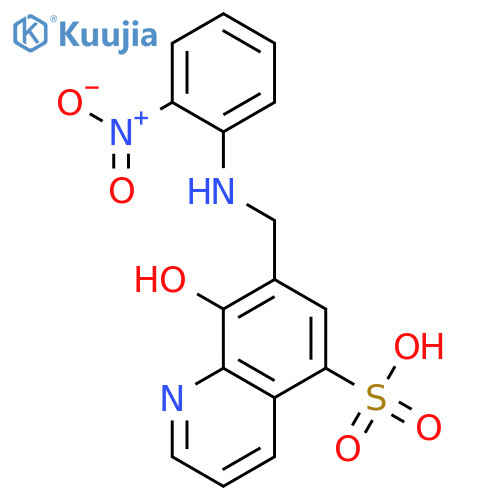 5-Quinolinesulfonic acid, 8-hydroxy-7-[[(2-nitrophenyl)amino]methyl]- structure