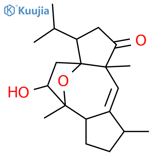 1H-3a,6-Epoxydicyclopenta[a,d]cycloocten-1-one, 2,3,4,5,6,6a,7,8,9,10a-decahydro-5-hydroxy-6,9,10a-trimethyl-3-(1-methylethyl)-, (3R,3aR,5S,6S,6aS,9R,10aR)-rel-(+)- (9CI) structure