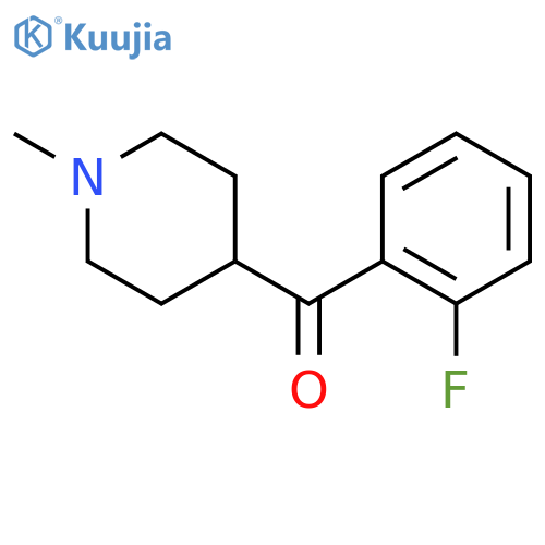 Methanone, (2-fluorophenyl)(1-methyl-4-piperidinyl)- structure