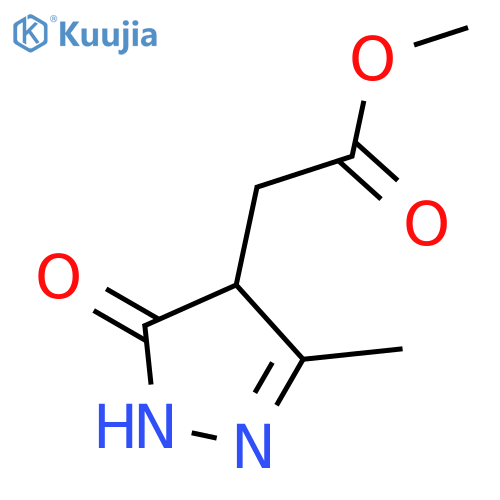 1H-Pyrazole-4-acetic acid, 4,5-dihydro-3-methyl-5-oxo-, methyl ester structure