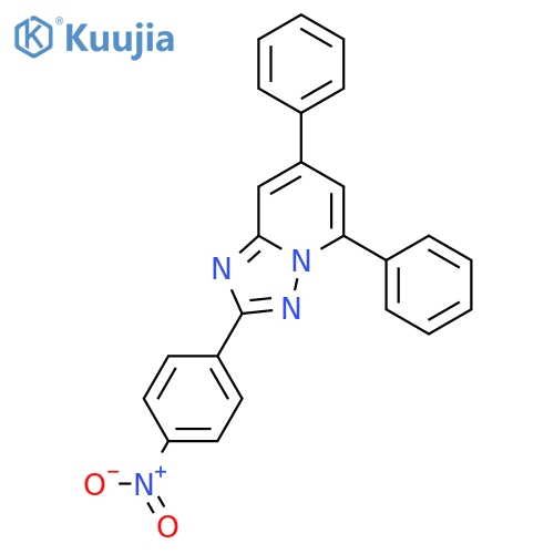 [1,2,4]Triazolo[1,5-a]pyridine, 2-(4-nitrophenyl)-5,7-diphenyl- structure