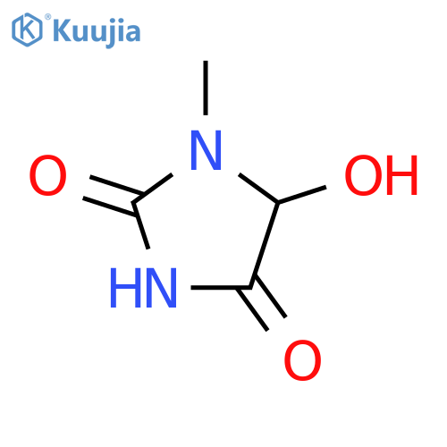 2,4-Imidazolidinedione,5-hydroxy-1-methyl- structure