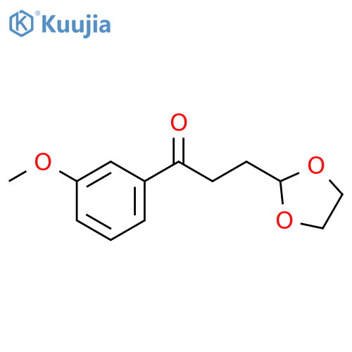 3-(1,3-dioxolan-2-yl)-1-(3-methoxyphenyl)propan-1-one structure