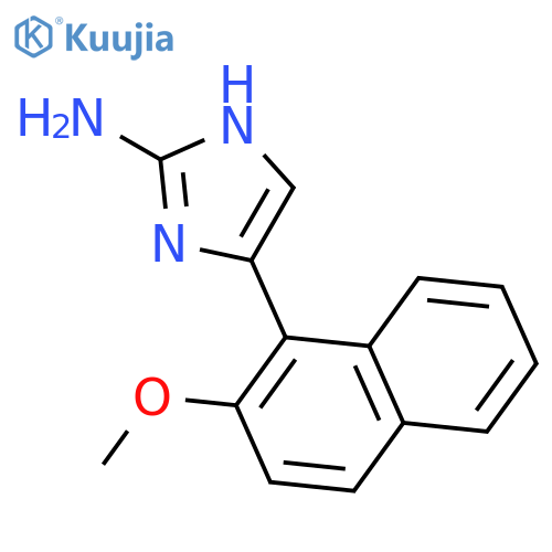 5-(2-methoxynaphthalen-1-yl)-1H-imidazol-2-amine structure