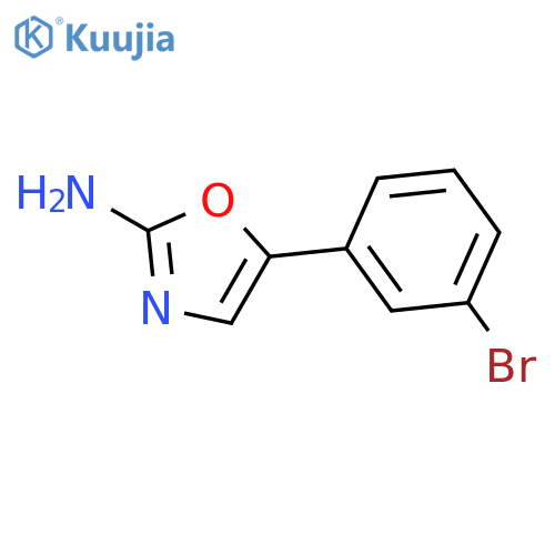 5-(3-bromophenyl)-1,3-oxazol-2-amine structure