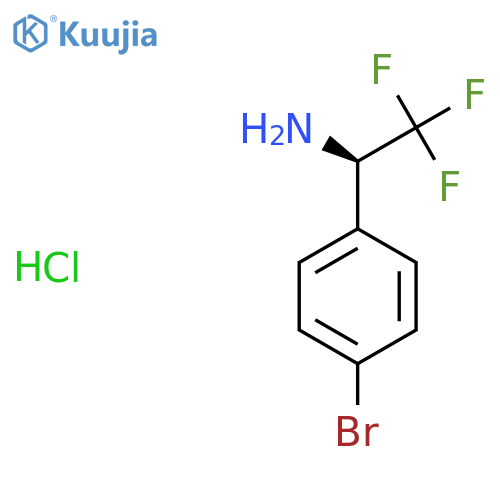 (R)-1-(4-Bromophenyl)-2,2,2-trifluoroethanamine hydrochloride structure