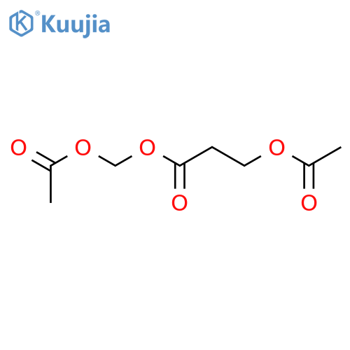 PROPANOIC ACID, 3-(ACETYLOXY)-, (ACETYLOXY)METHYL ESTER structure