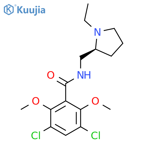 (S)-3,5-Dichloro-N-(1-ethyl-2-pyrrolidinyl)methyl-2,6-dimethoxybenzamide structure