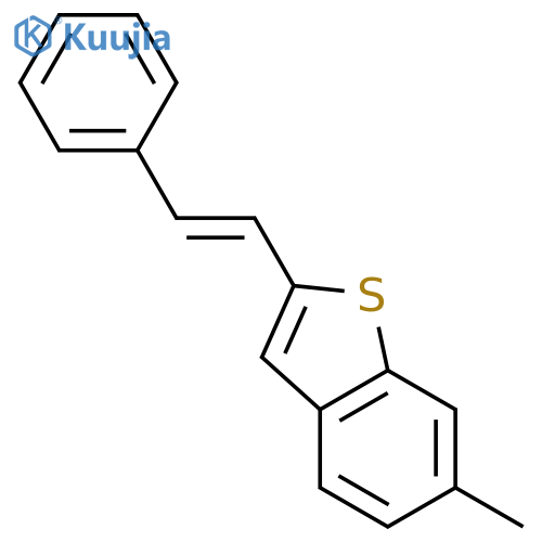 (E)-6-Methyl-2-styrylbenzo[b]thiophene structure