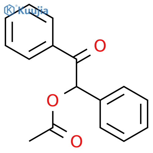 Ethanone, 2-(acetyloxy)-1,2-diphenyl-, (S)- structure