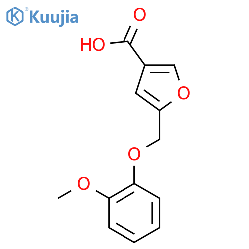 5-(2-Methoxy-phenoxymethyl)-furan-3-carboxylicacid structure