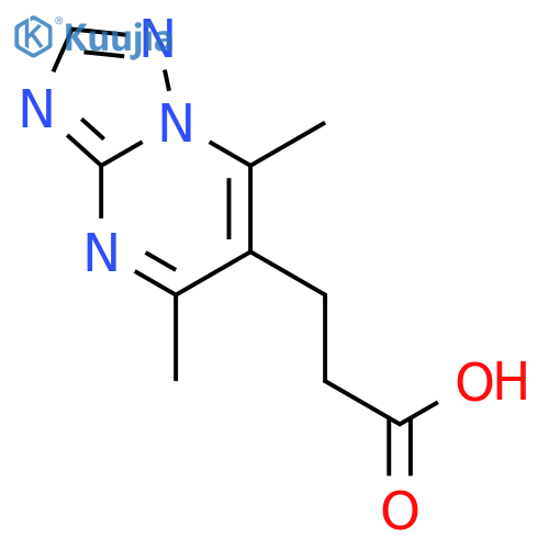 3-{5,7-dimethyl-1,2,4triazolo1,5-apyrimidin-6-yl}propanoic acid structure