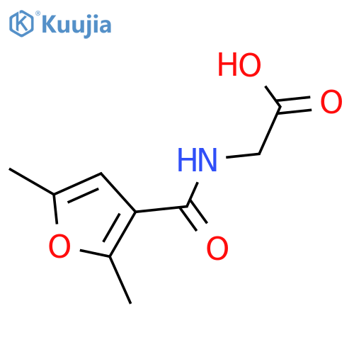 2-(2,5-dimethylfuran-3-yl)formamidoacetic Acid structure