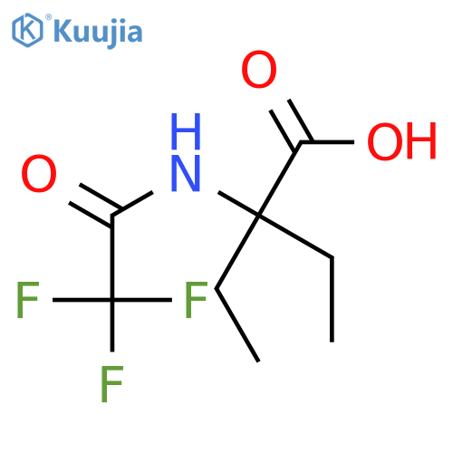 Butanoic acid, 2-ethyl-2-[(trifluoroacetyl)amino]- structure