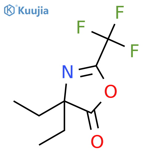 5(4H)-Oxazolone, 4,4-diethyl-2-(trifluoromethyl)- structure