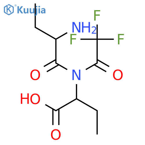 Glycine, 2-ethyl-N-(trifluoroacetyl)-2-aminobutanoyl- structure