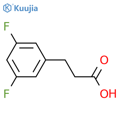 3-(3,5-Difluorophenyl)propionic acid structure