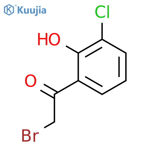 ETHANONE, 2-BROMO-1-(3-CHLORO-2-HYDROXYPHENYL)- structure