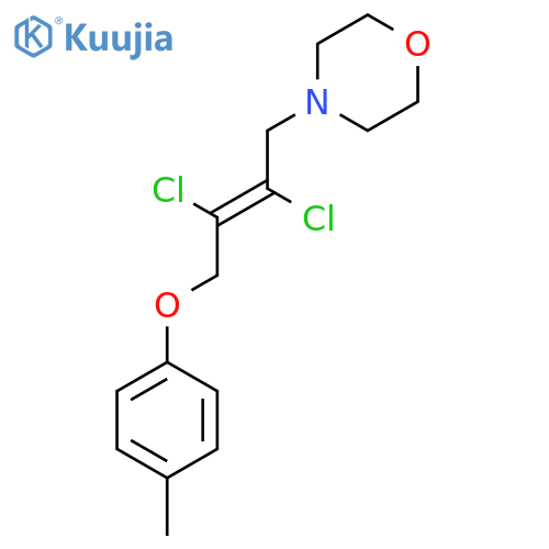 Morpholine, 4-[2,3-dichloro-4-(4-methylphenoxy)-2-butenyl]- structure