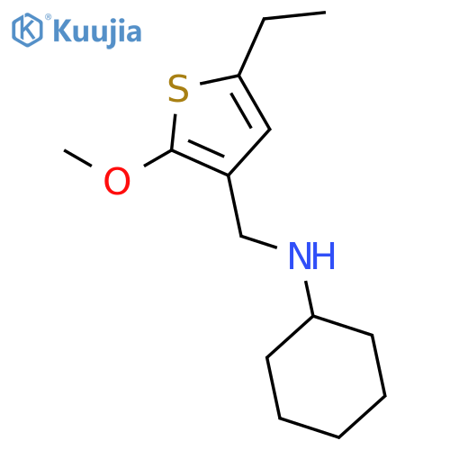 3-Thiophenemethanamine, N-cyclohexyl-5-ethyl-2-methoxy- structure