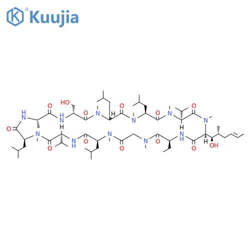 Cyclosporin A, 2-D-serine- structure