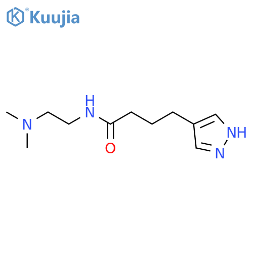 1H-Pyrazole-4-butanamide, N-[2-(dimethylamino)ethyl]- structure