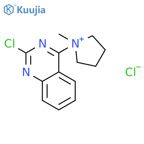 Pyrrolidinium, 1-(2-chloro-4-quinazolinyl)-1-methyl-, chloride structure