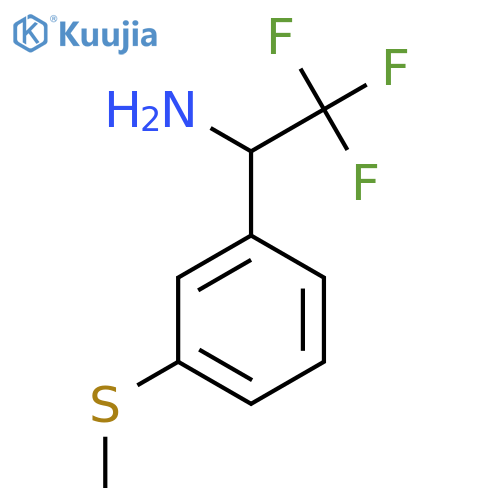 2,2,2-trifluoro-1-3-(methylsulfanyl)phenylethan-1-amine structure