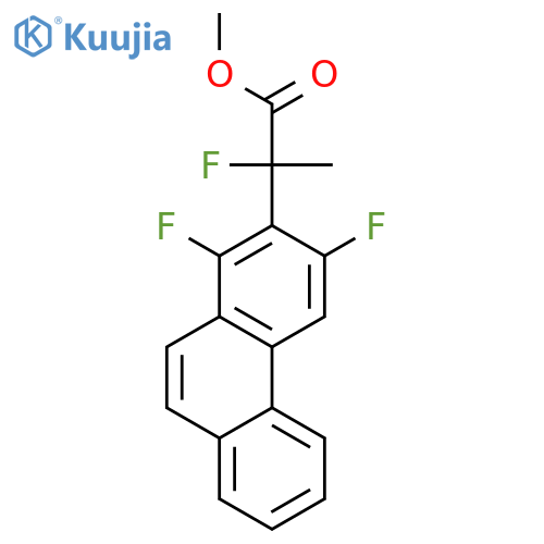Methyl 2-(1,3-difluorophenanthren-2-yl)-2-fluoropropanoate structure