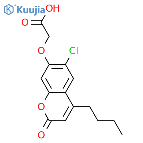 (4-BUTYL-6-CHLORO-2-OXO-2H-CHROMEN-7-YLOXY)-ACETIC ACID structure