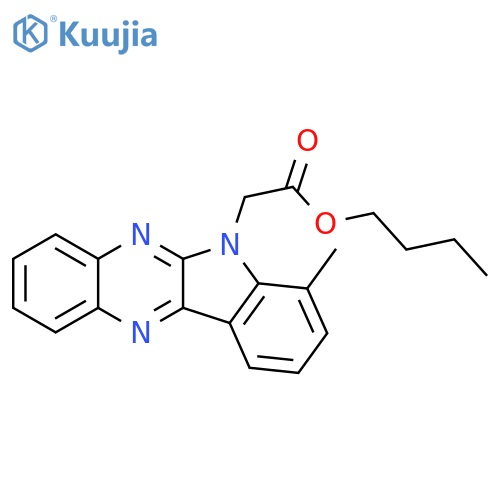 butyl 2-{7-methyl-6H-indolo2,3-bquinoxalin-6-yl}acetate structure