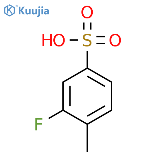 Benzenesulfonic acid, 3-fluoro-4-methyl- structure
