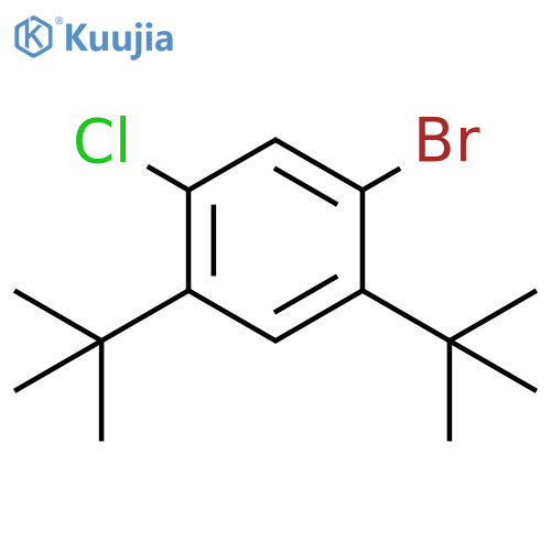 BENZENE, 1-BROMO-5-CHLORO-2,4-BIS(1,1-DIMETHYLETHYL)- structure