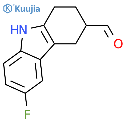 1H-Carbazole-3-carboxaldehyde, 6-fluoro-2,3,4,9-tetrahydro- structure