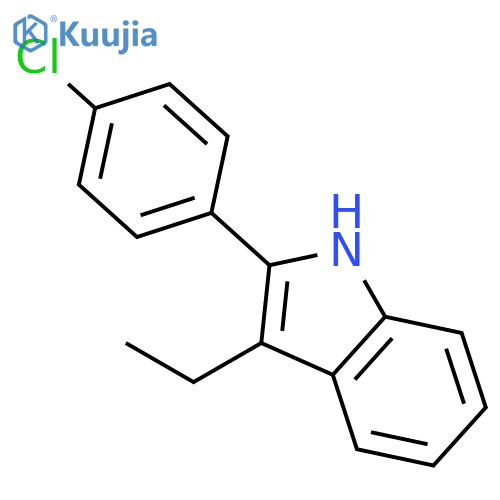 1H-Indole, 2-(4-chlorophenyl)-3-ethyl- structure