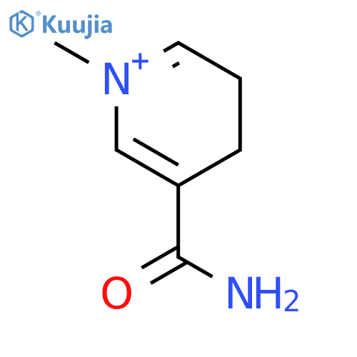 Pyridinium, 3-(aminocarbonyl)-4,5-dihydro-1-methyl- structure
