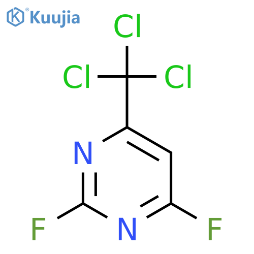 PYRIMIDINE, 2,4-DIFLUORO-6-(TRICHLOROMETHYL)- structure