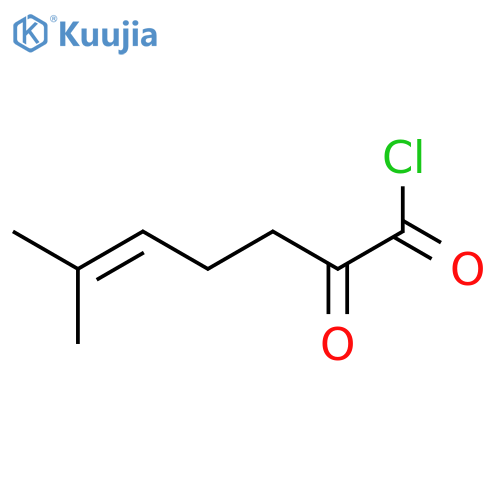 5-Heptenoyl chloride, 6-methyl-2-oxo- structure