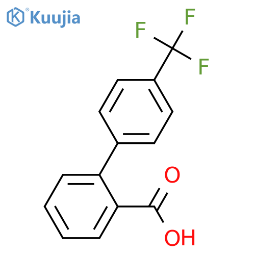 2-[4-(trifluoromethyl)phenyl]benzoic acid structure